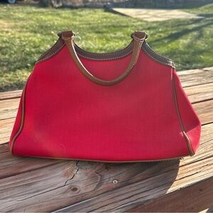 Fossil Red and Brown Shoulder Bag